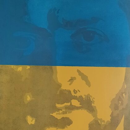 V. Z. acrylique sur toile 46x55cm, 2022