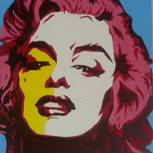 M.M. acrylique sur toile  46x55 cm / 2015