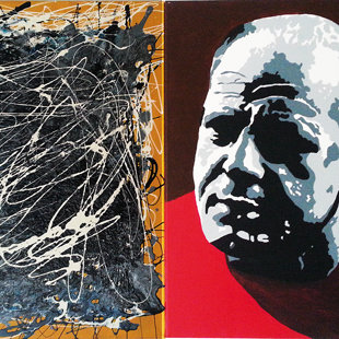 J.P. acrylique sur toiles  91x51 cm / 2015