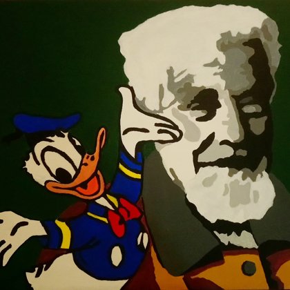 K.L. acrylique sur toile 33x41 cm / 2019