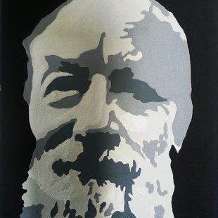 M.B. acrylique sur toile 38X46 cm / 2017