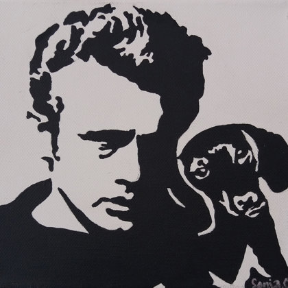 J.D.. acrylique sur toile  46x55 cm / 2016