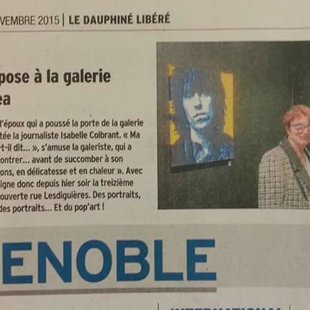 Dauphiné Libéré, Galerie More Art Tea Grenoble 2015