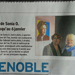 Dauphiné Libéré, Galerie More Art Tea Grenoble 2015