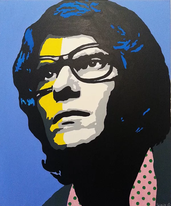 Y.S.L. acrylique sur toile  46x55 cm / 2015