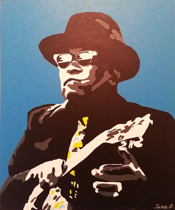 J.L.H. acrylique sur toile  46x55 cm / 2015