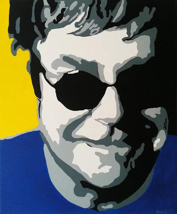 E.J. acrylique sur toile  46x55 cm / 2015