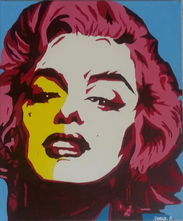 M.M. acrylique sur toile  46x55 cm / 2015