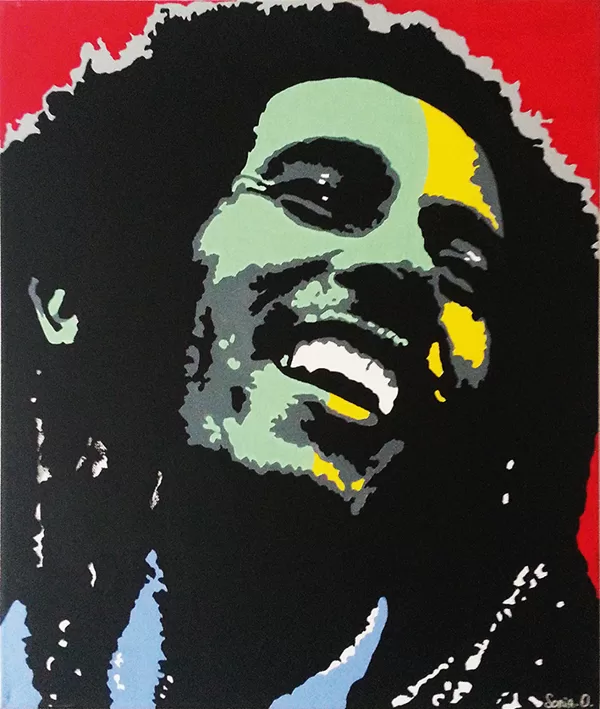 B.M. acrylique sur toile  46x55 cm / 2014