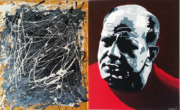 J.P. acrylique sur toiles  91x51 cm / 2015