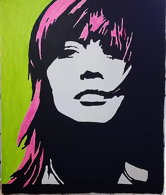 F.H. acrylique sur toile  46x60 cm / 2015