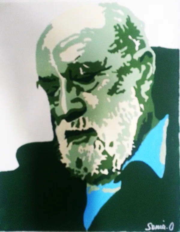 M.B. acrylique sur toile 38X46 cm / 2017