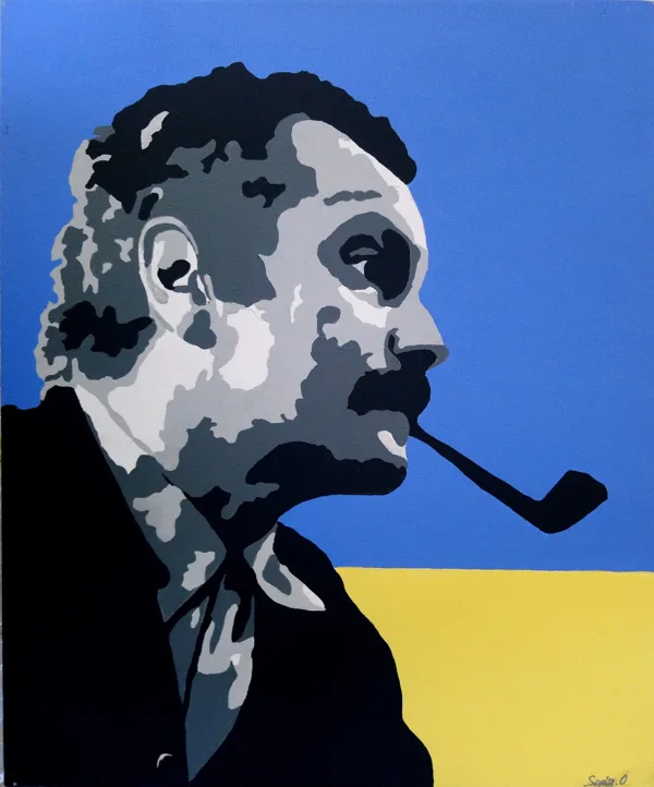 G.B. acrylique sur toile 46x55 cm, 2016