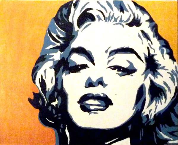 M.M acrylique sur toile  46x55 cm / 2013