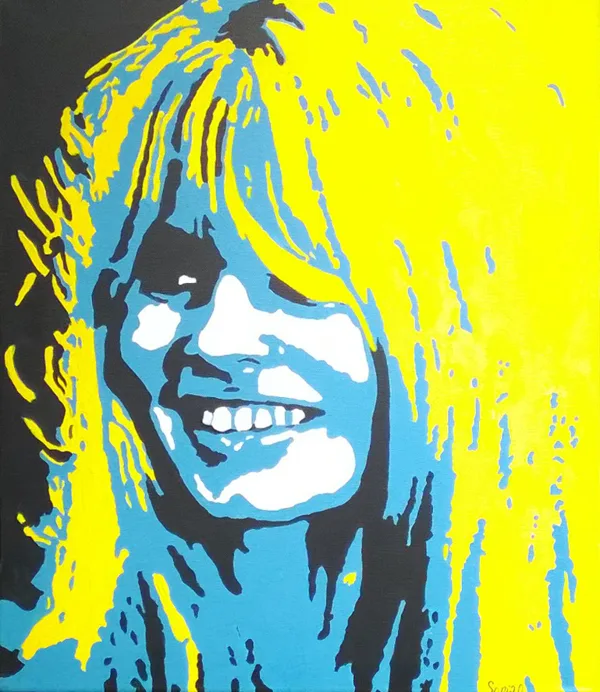 B.B. acrylique sur toile  46x55 cm / 2015