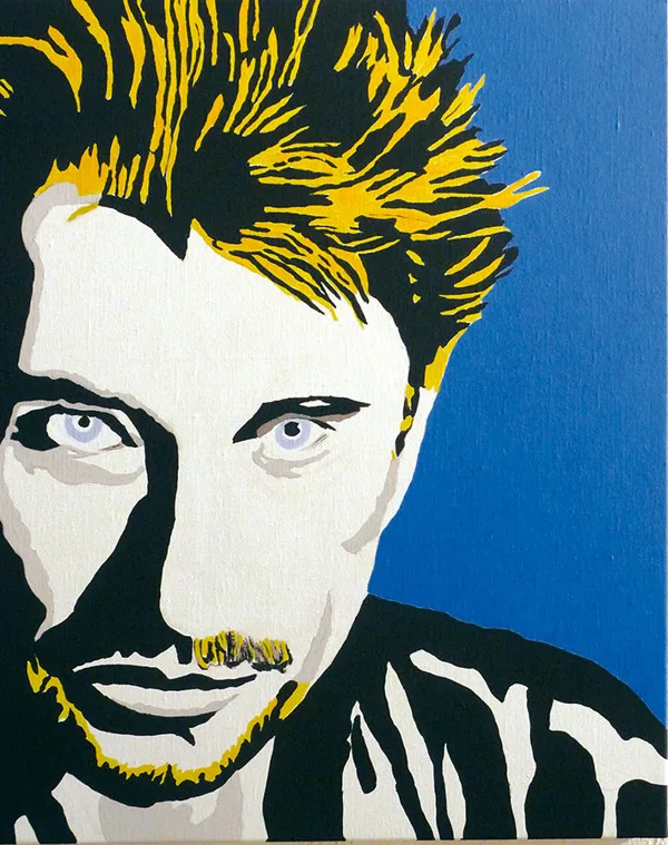 J.H. acrylique sur toile  46x55 cm / 2011