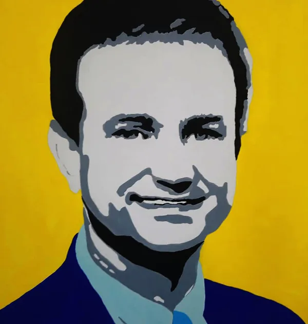 R.P. sur carton 80x80 cm 2020
