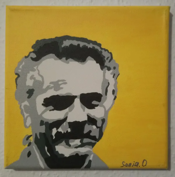 G.B. acrylique sur toile 20x20 cm 2015