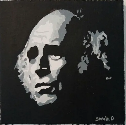 L.F. acrylique sur toile 20x20 cm 2015
