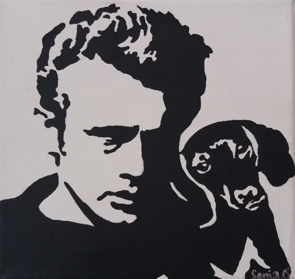 J.D.. acrylique sur toile  46x55 cm / 2016