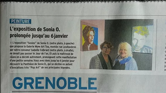Dauphiné Libéré, Galerie More Art Tea Grenoble 2015